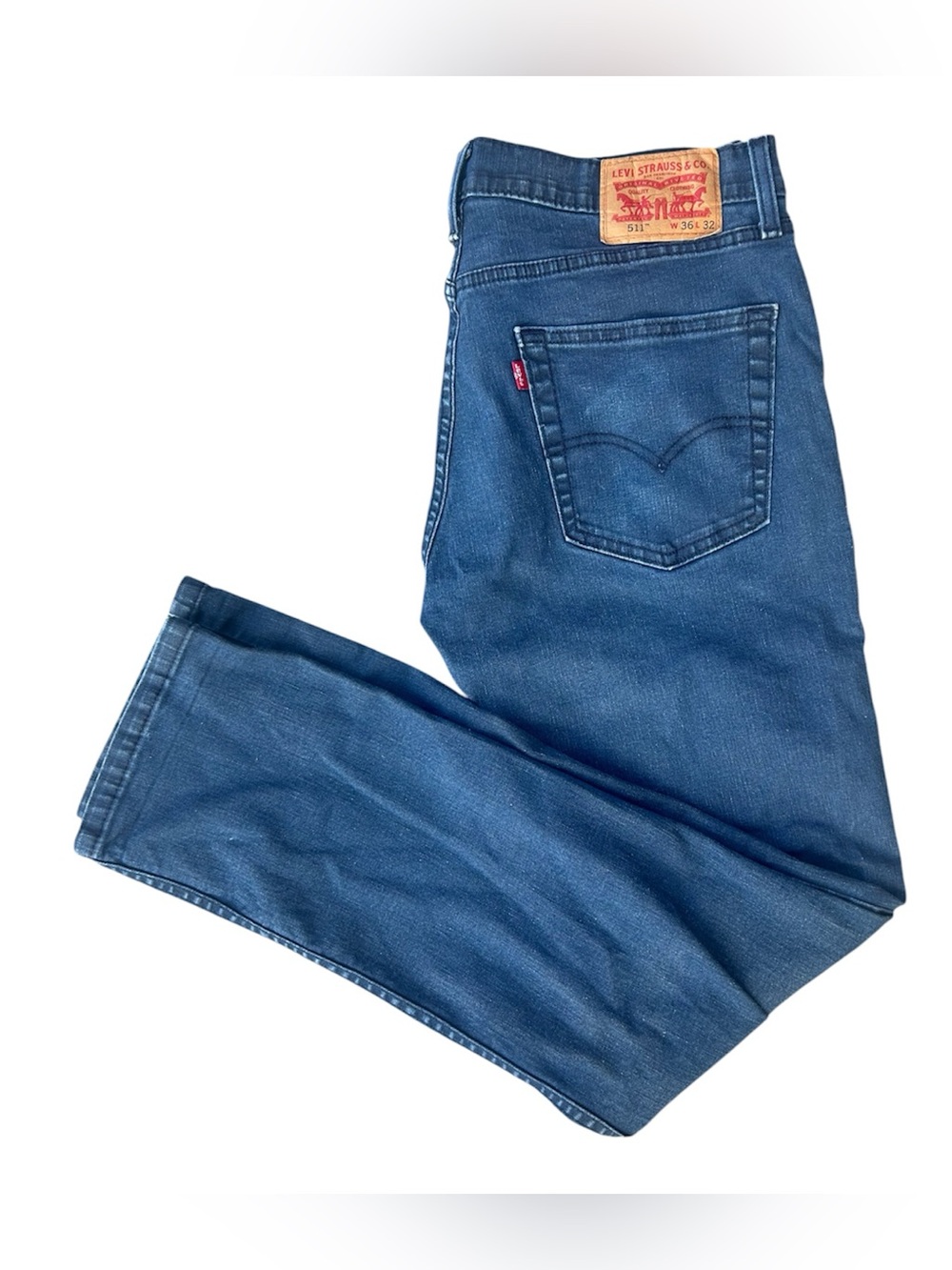 Levi's 511 Slim Fit Men's Blue Denim Jeans — W36 L32